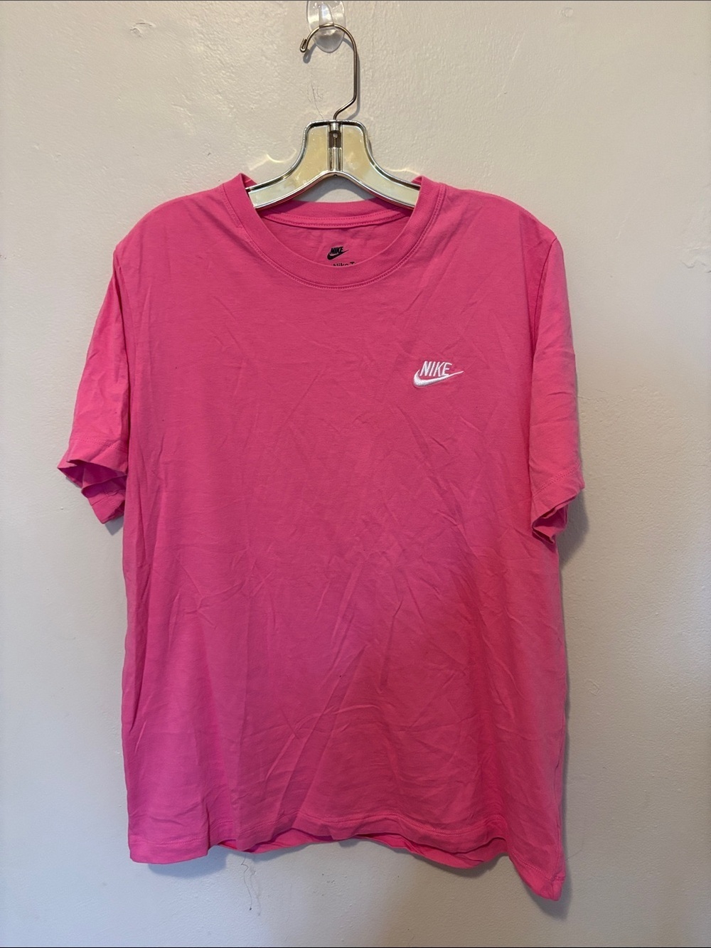 Nike Men’s Hot Pink Swoosh Crew T-Shirt